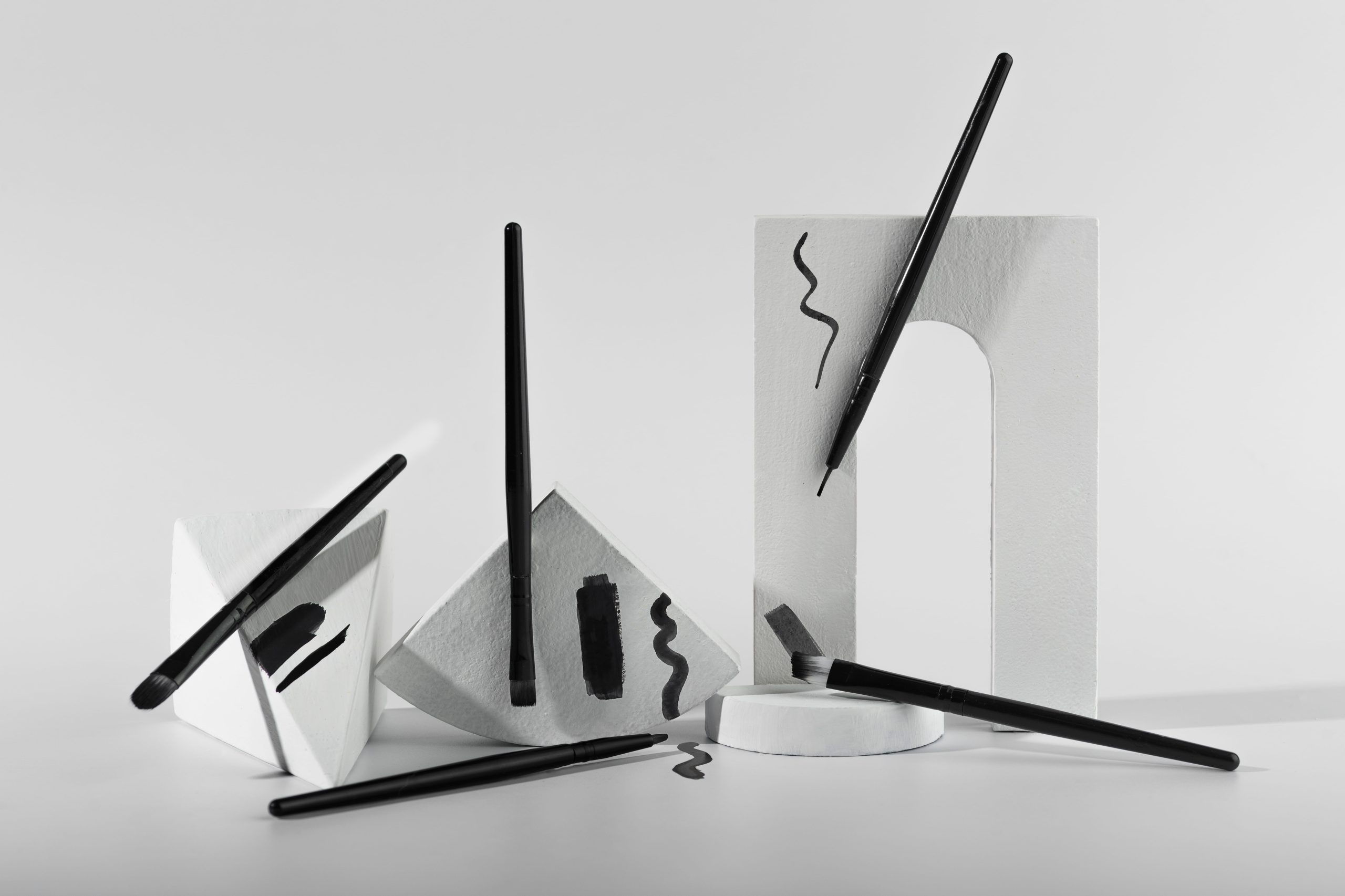 comparison different types brush strokes