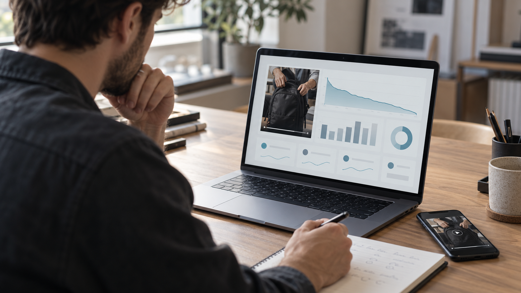 Reviewing product video performance using analytics