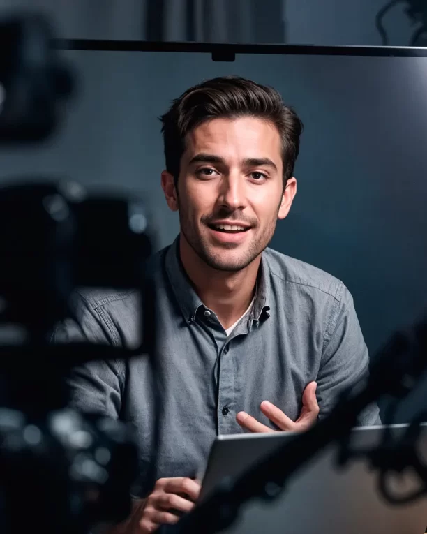 man-recording-video-blog 1