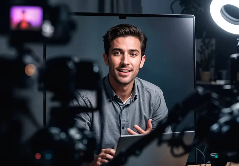 man-recording-video-blog 1